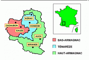 mappa regione Armagnac